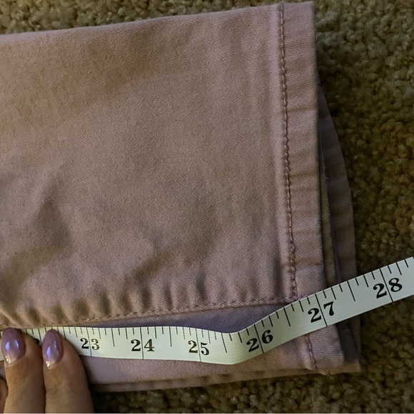 Seven 7 Womens High Rise Waist Jeans Skinny Stretch Com Mauve Pink Sz 12 - Picture 9 of 11